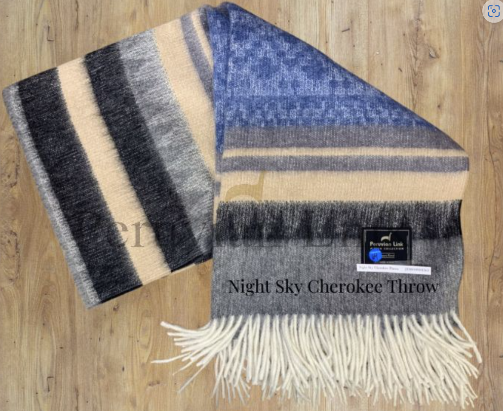 Cherokee Alpaca & Wool Throw Cherokee Alpaca & Wool Throw